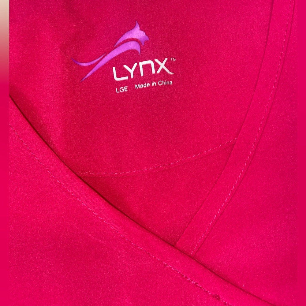Women's Raspberry V-Neck Scrub Top - Picture 4 of 4